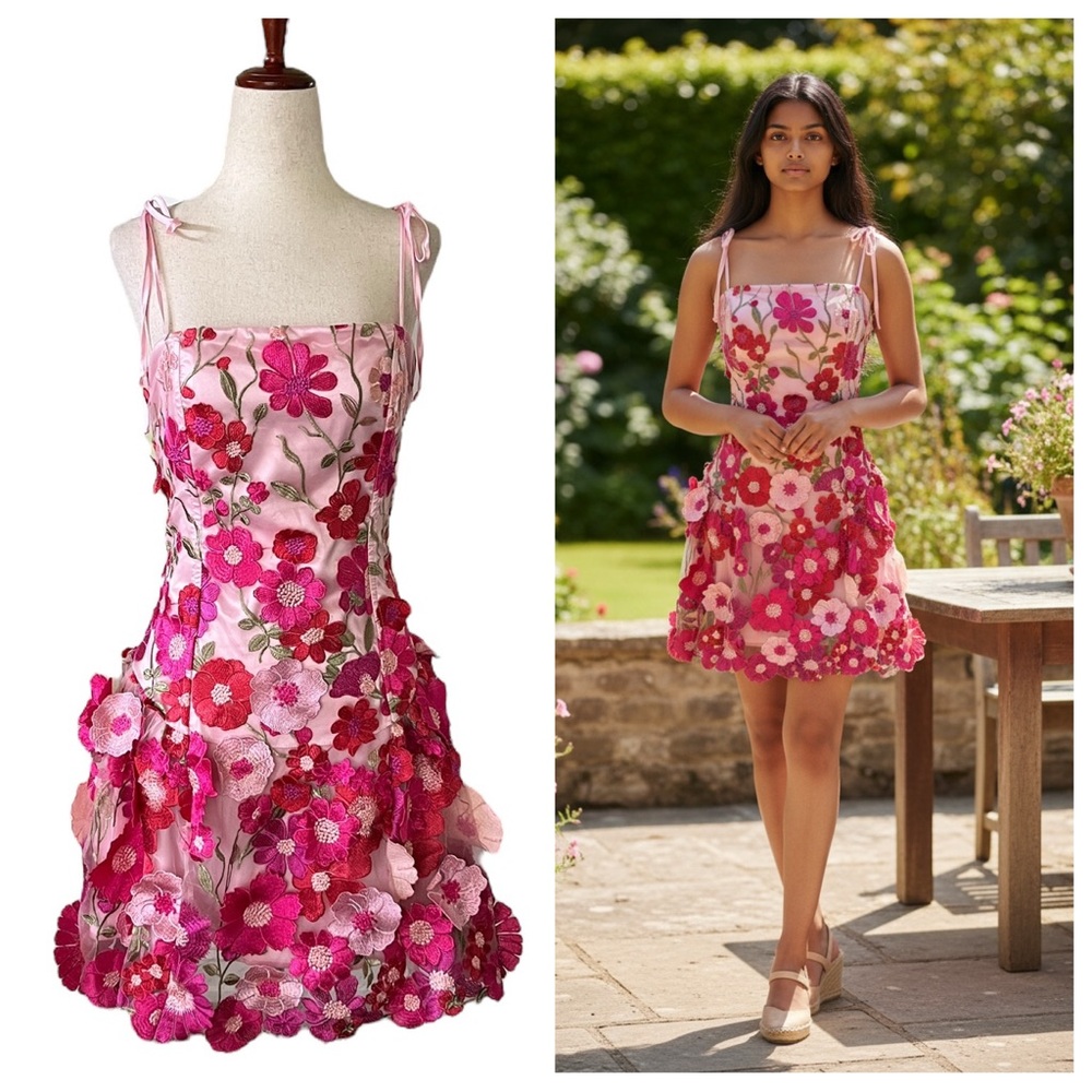 Sugar Thrillz FLORAL DREAMS MINI DRESS